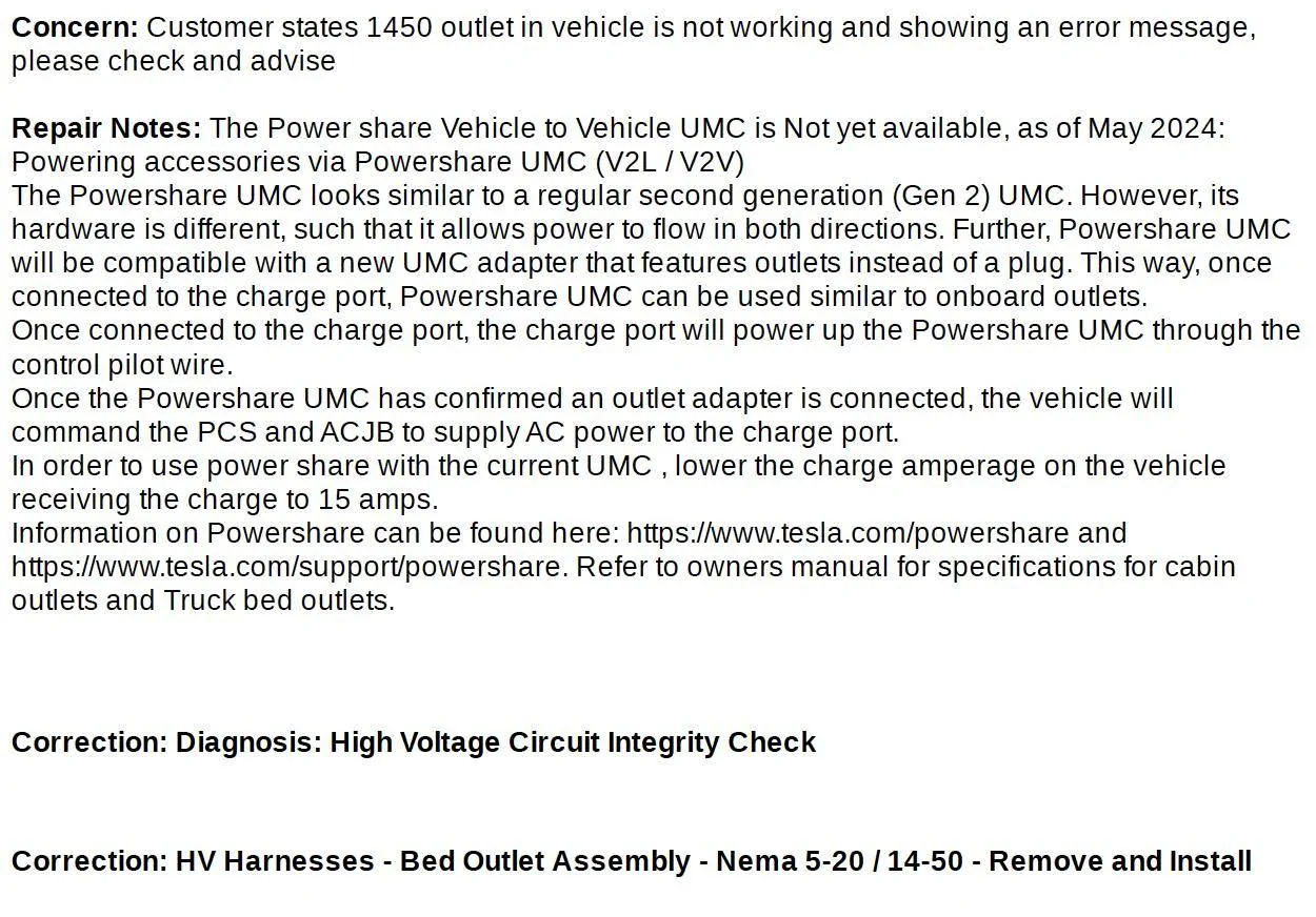 Tesla Cybertruck NEMA 14-50 and Charging other Teslas Screenshot 2024-11-09 at 1.39.40 PM