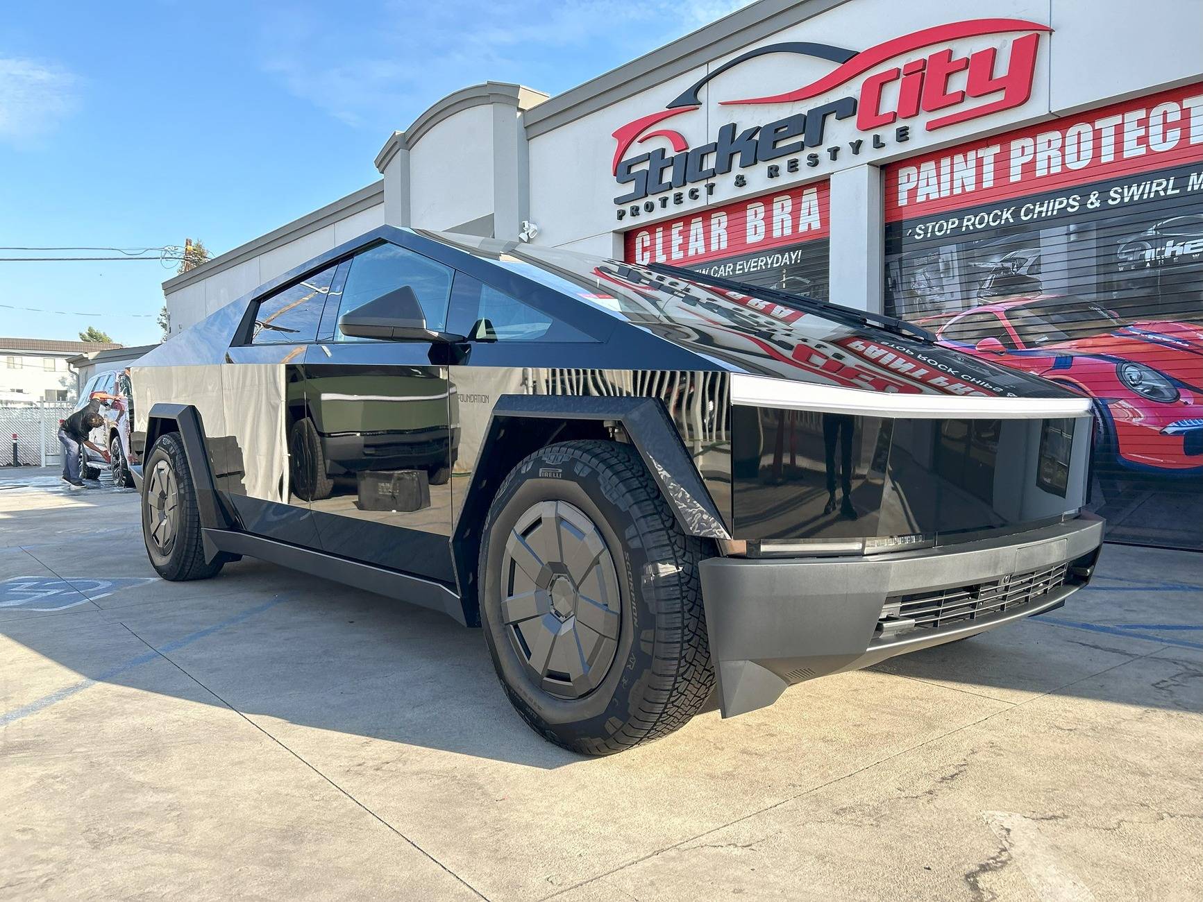 Tesla Cybertruck 🛡️ Camouflage Fenders with Gloss Black PPF?! 🖤✨ IMG_0698.JPG