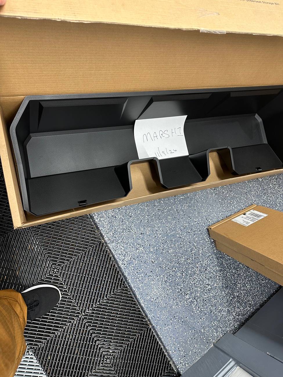 Tesla Cybertruck Cybertruck Underseat Storage Bin (HOUSTON) IMG_3268