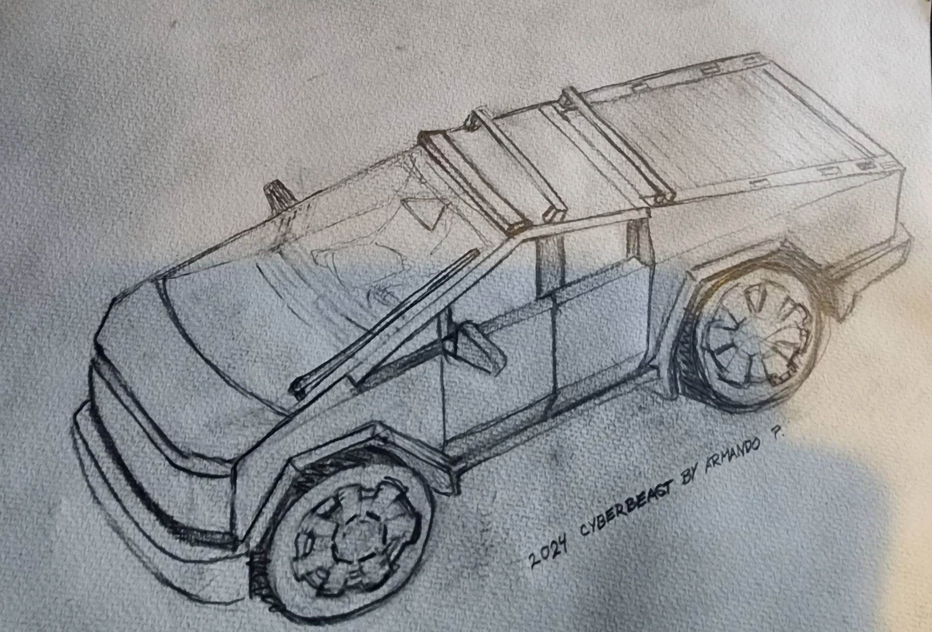 Tesla Cybertruck Do we have any cybertruck owners that can Draw? 20241110_185304
