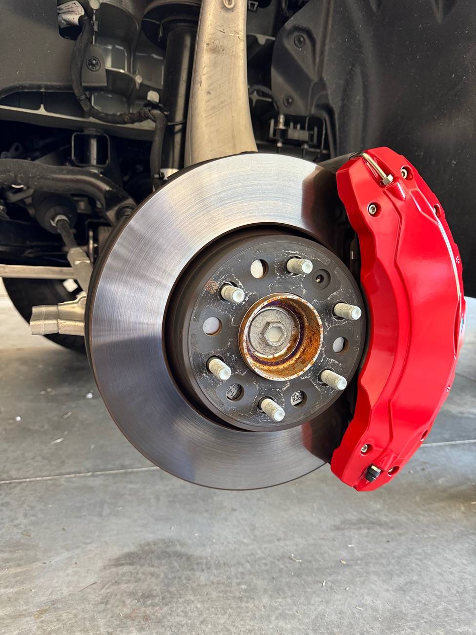 Tesla Cybertruck Red brake caliper covers by @teslaunch IMG_1705