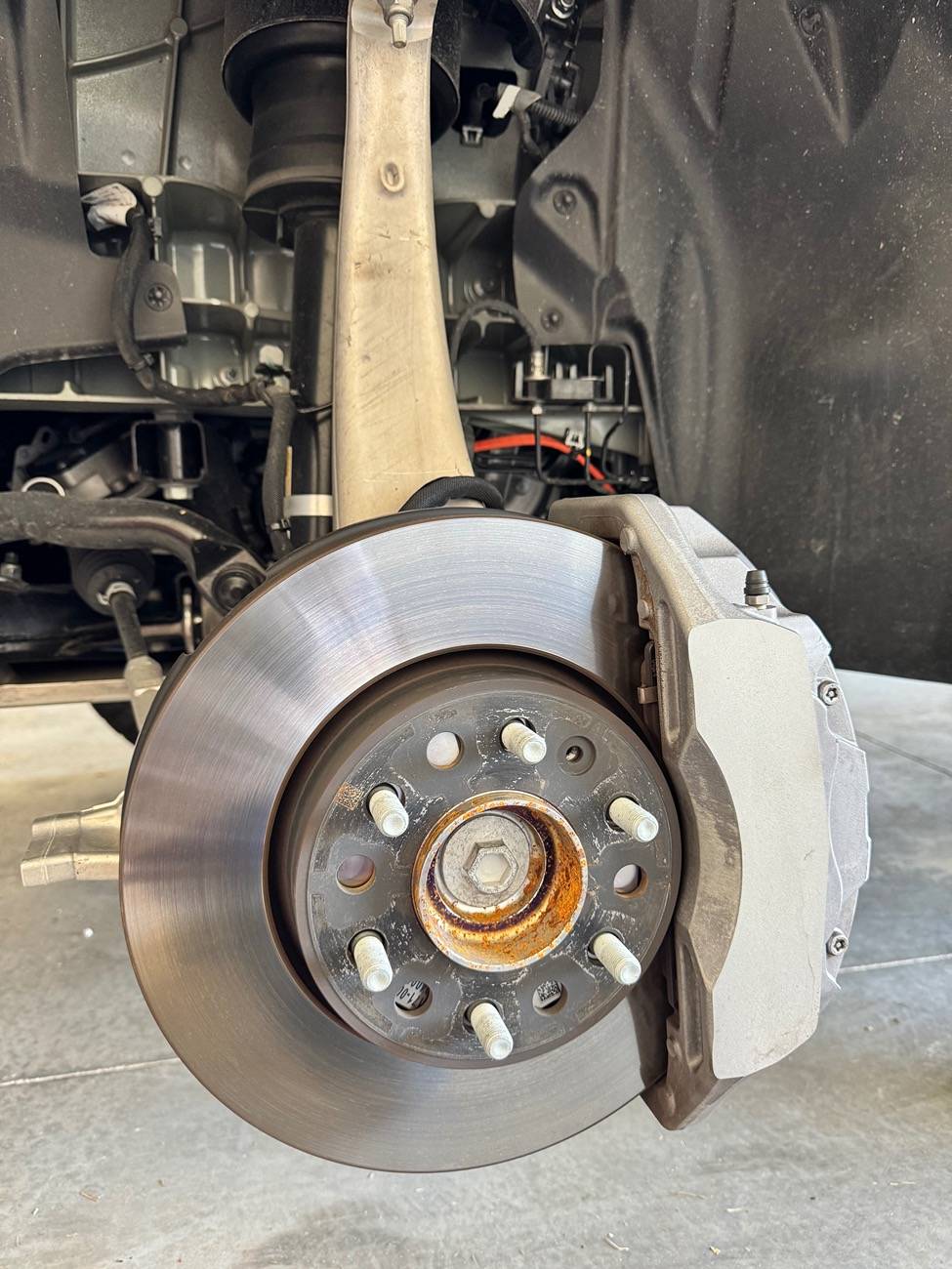 Tesla Cybertruck Red brake caliper covers by @teslaunch IMG_1702