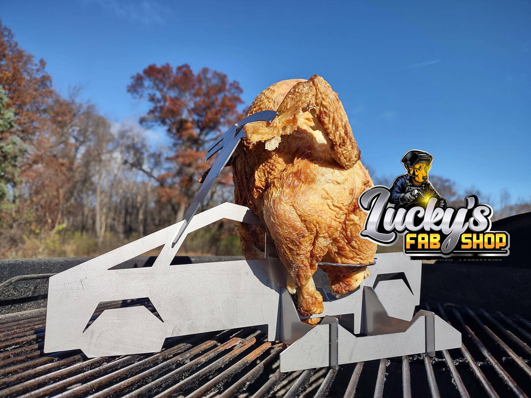 Tesla Cybertruck Cyber Chicken & Beer Can Holder! Untitled (82)