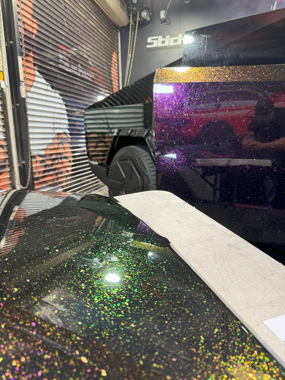 Tesla Cybertruck 🟣 What Color Should Your Cybertruck Be? See Our Color Shift Flash Purple Transformation! 🚗💥 Tesla Cybertruck CT Forum stickercity sliplo steprotect ppf paint protection color wrap los an...JPG