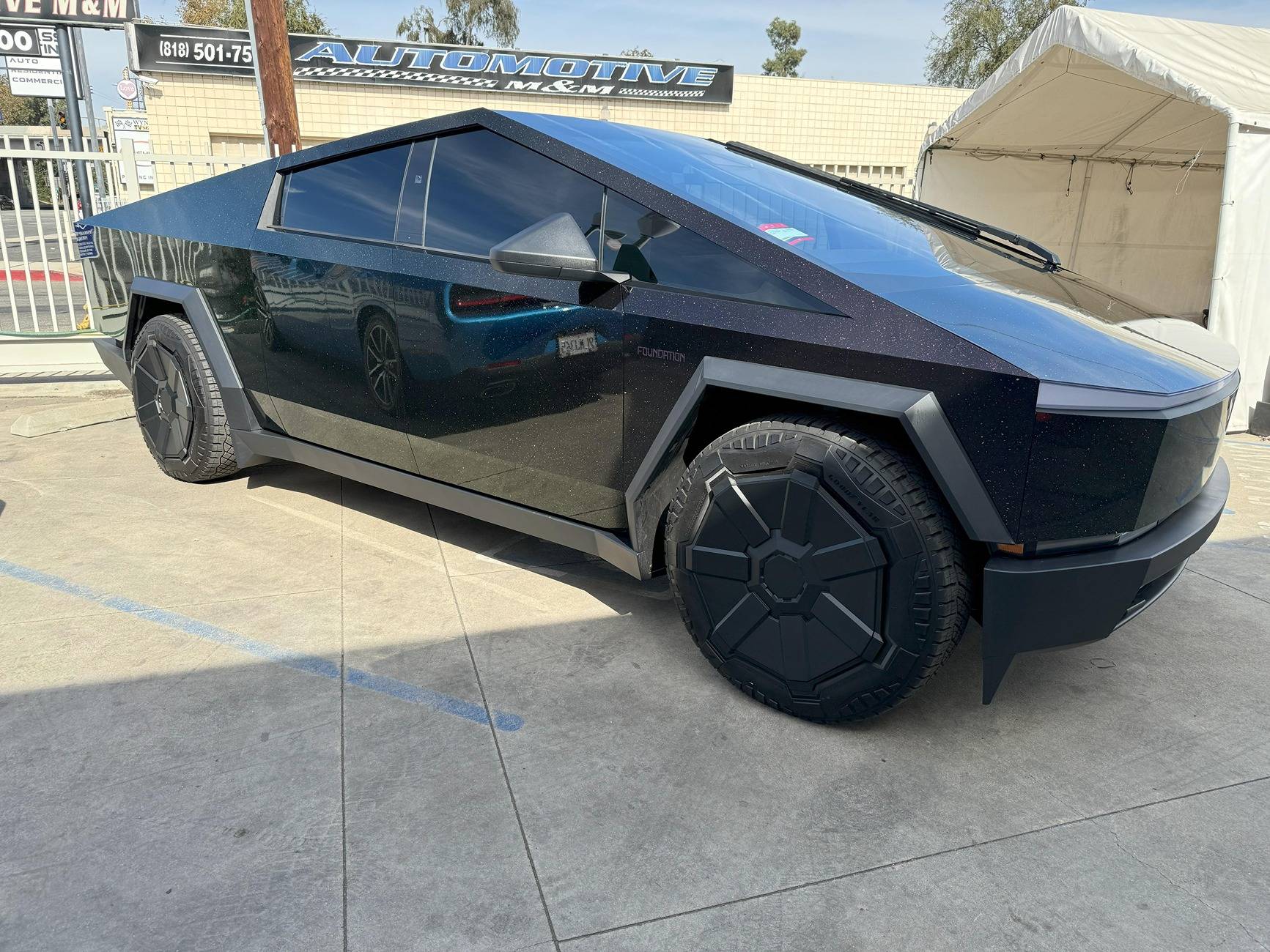 Tesla Cybertruck 🟣 What Color Should Your Cybertruck Be? See Our Color Shift Flash Purple Transformation! 🚗💥 Tesla Cybertruck CT Forum stickercity sliplo steprotect ppf paint protection color wrap los an...JPG