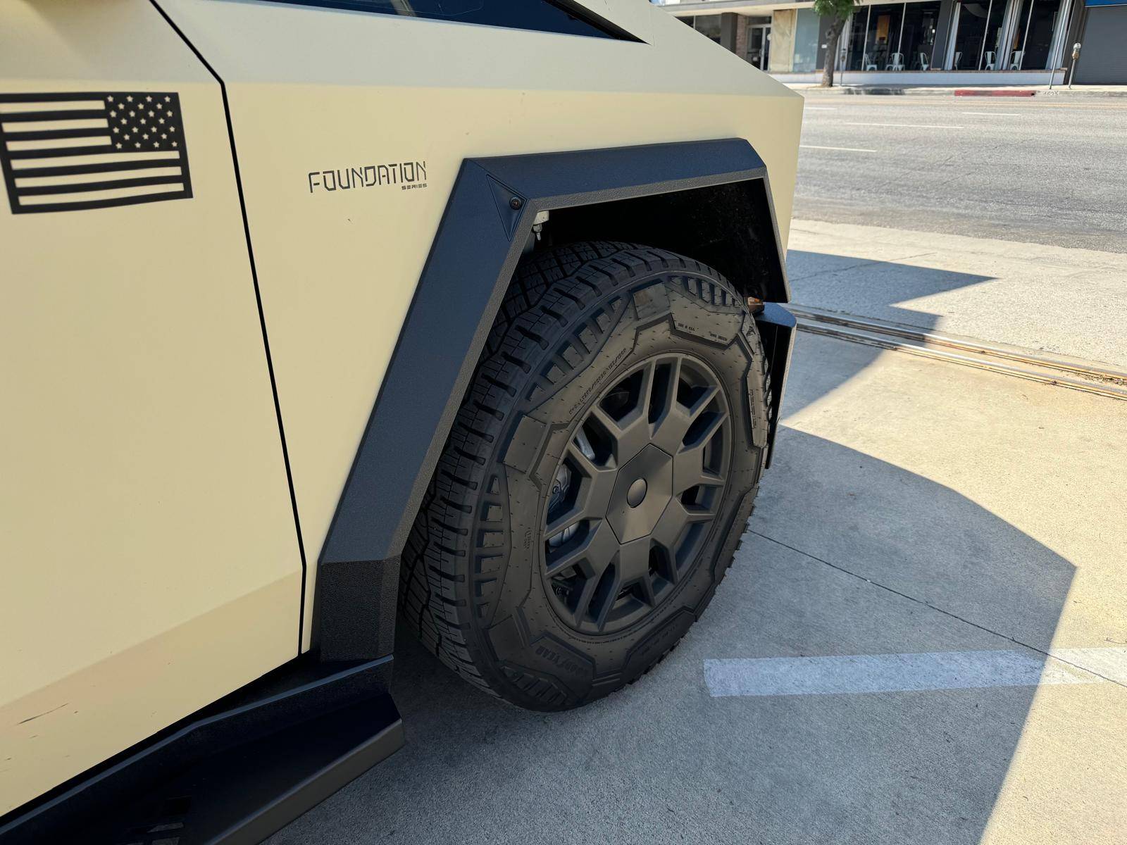 Tesla Cybertruck Show us your Running Boards TESLA Cybertruck steprotect protection stickercity sliplo fender flares los angeles molle runn