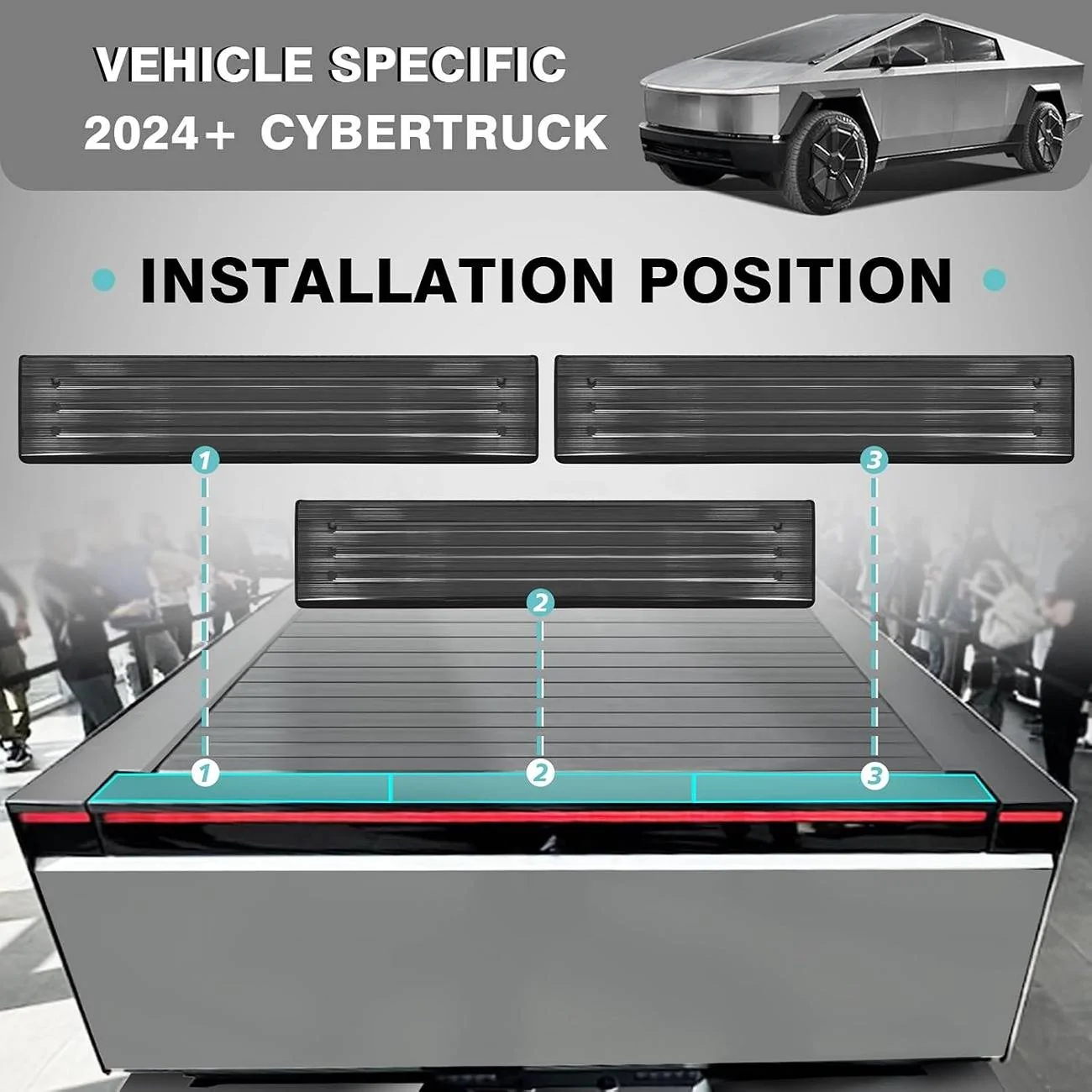Tesla Cybertruck BestEvMod - Cybertruck Tailgate Top Covers: Get 10% Off! 71cqhVEz-sL._AC_SL1500_