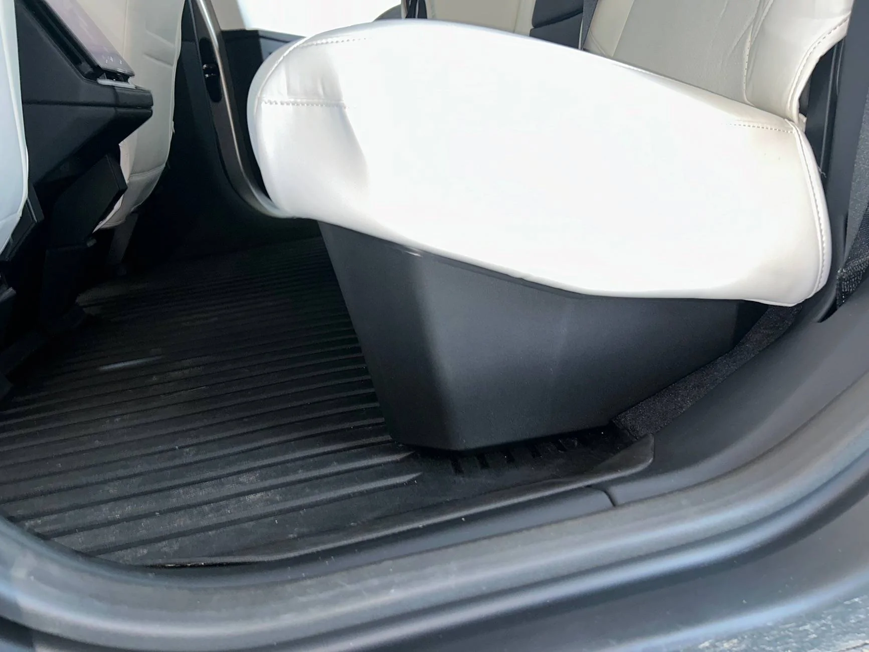 Tesla Cybertruck Elecfresh underseat storage installed IMG_0307