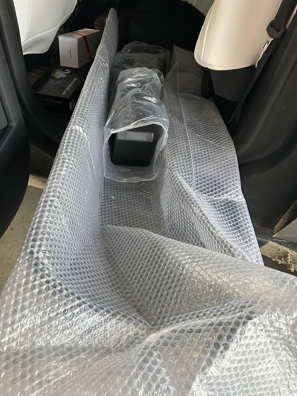 Tesla Cybertruck Elecfresh underseat storage installed IMG_0303