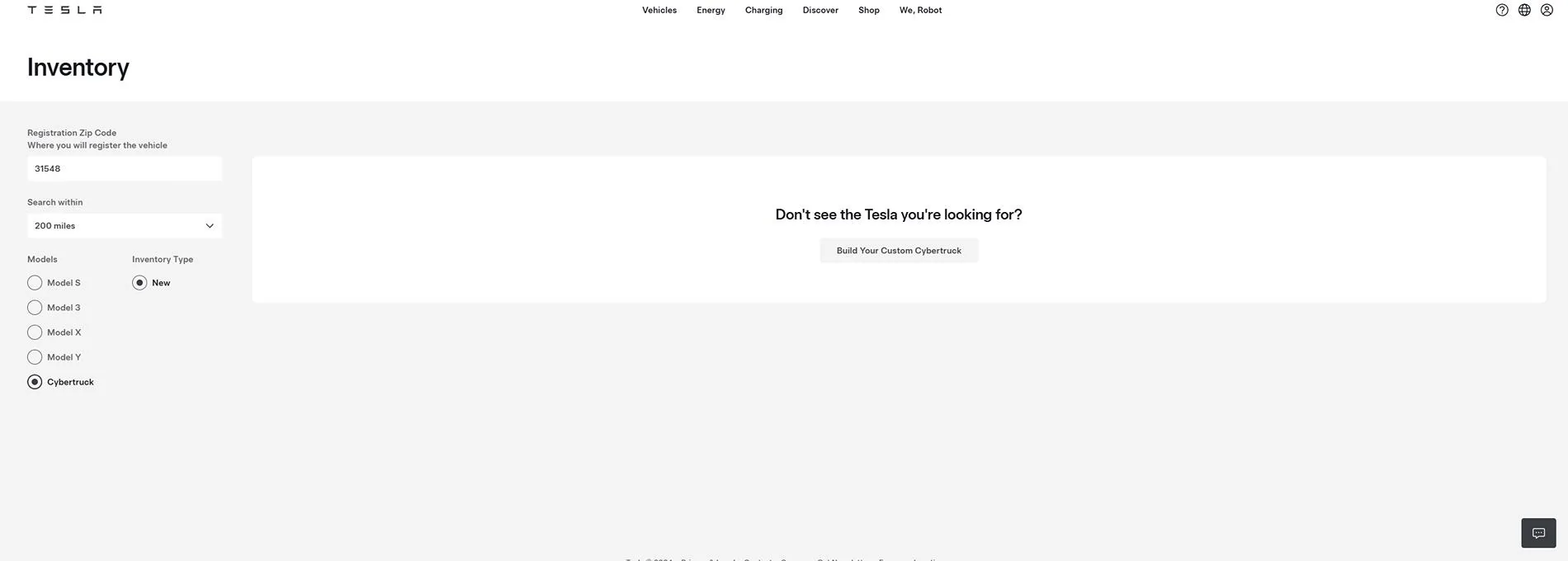 Tesla Cybertruck Cybertruck now available as INVENTORY on Tesla site! cybertruck inventory