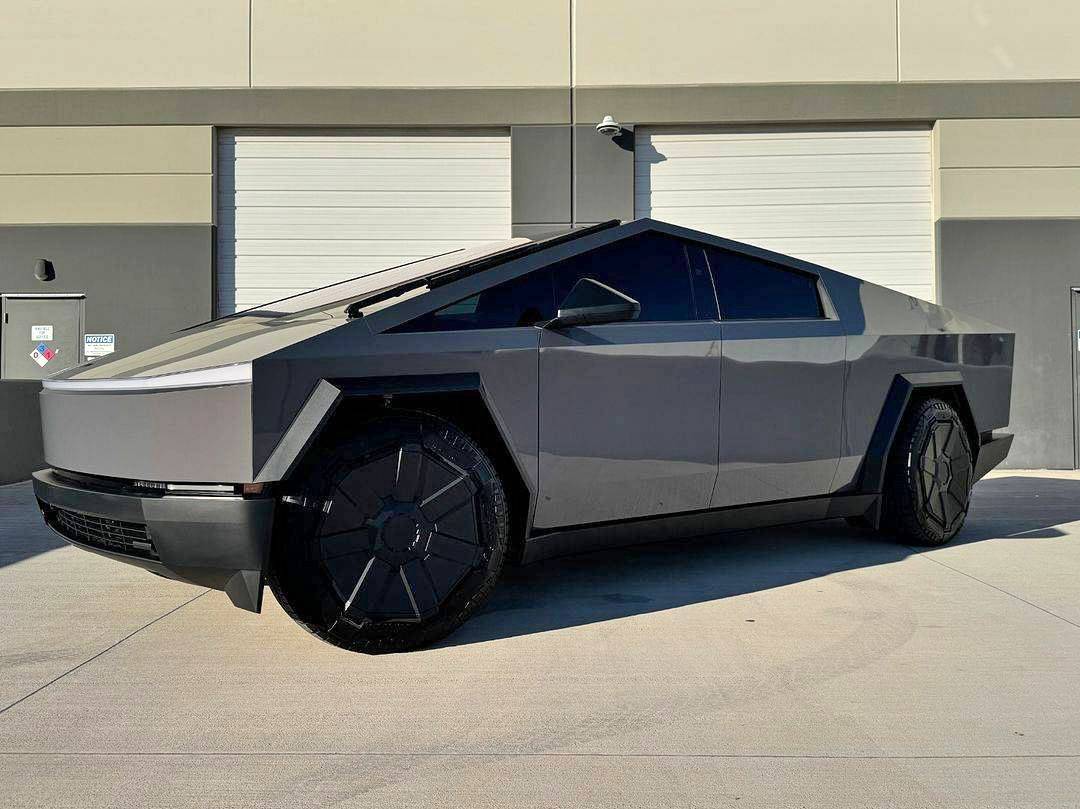 Tesla Cybertruck (PURE PPF) Gold Dust Grey Cybertruck wrapped by AZ Auto Aesthetics 466799897_18105072988452224_1363210093585239797_n