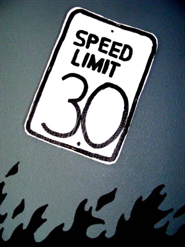 Tesla Cybertruck FSD speed limits Speed-limit-Diy-sign--768x1024