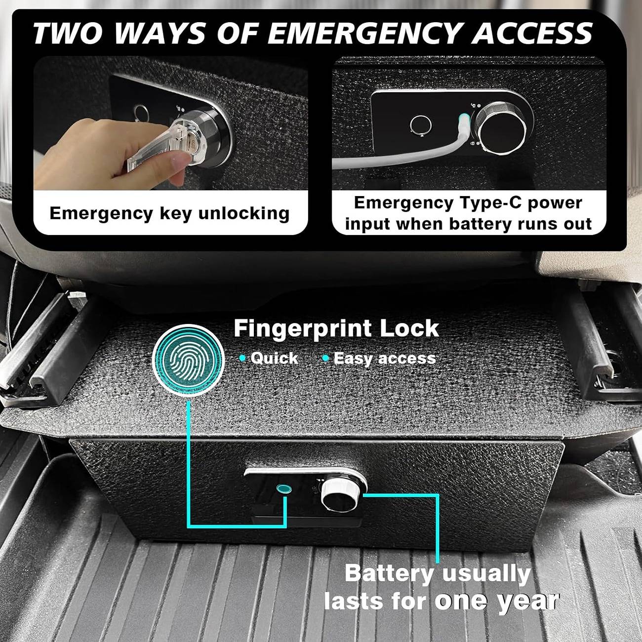 Tesla Cybertruck BestEvMod - Front Under Seat Drawer Safe for Cybertruck 81TjXPaZbSL._AC_SL1500_