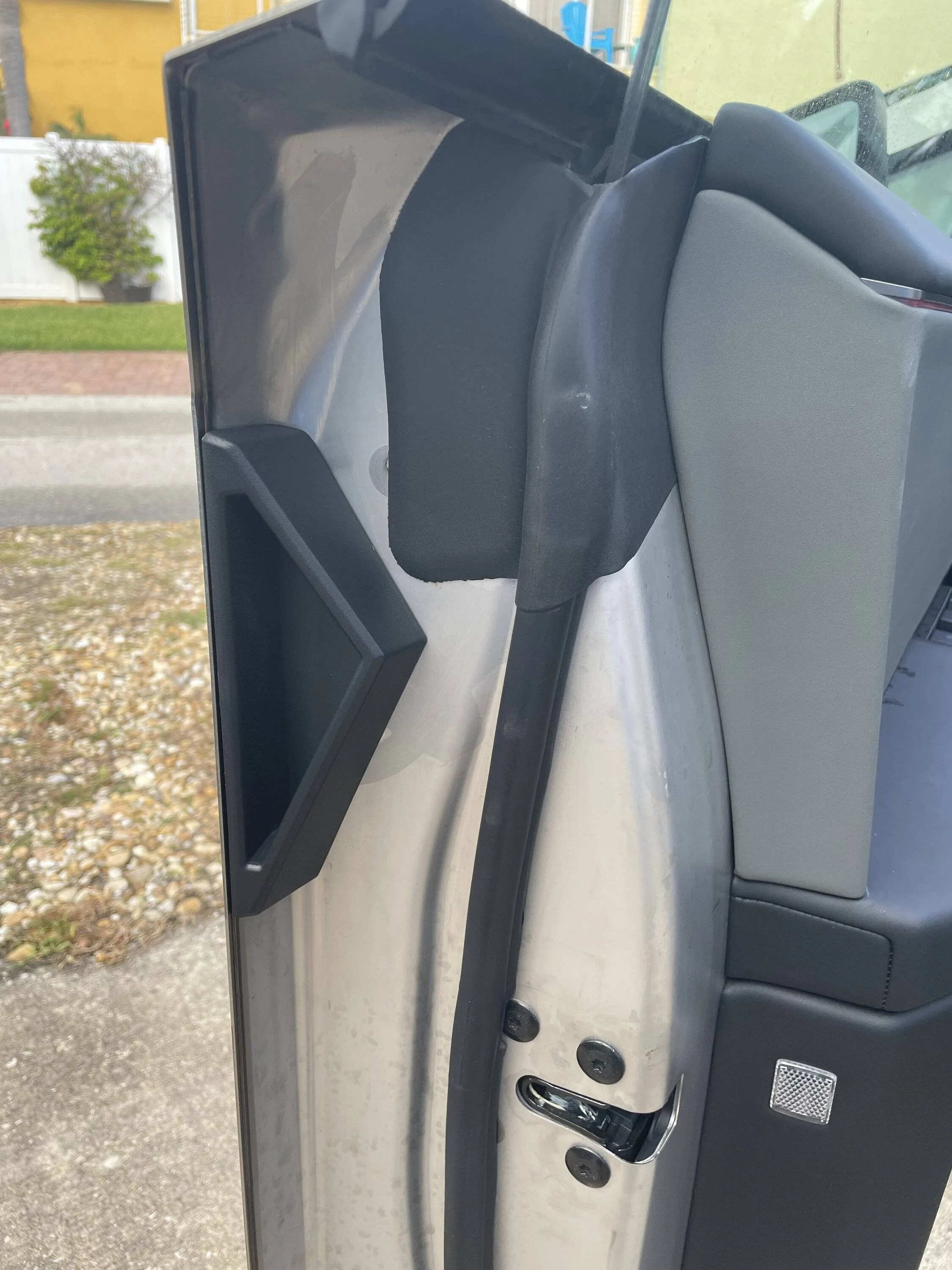 Tesla Cybertruck Door handle inserts installed IMG_1661