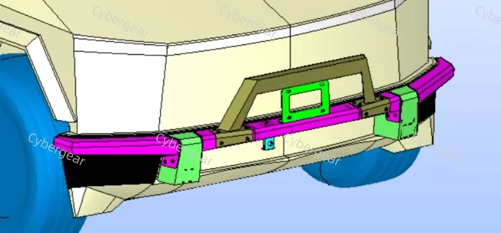 Tesla Cybertruck [CyberGear]New Bull Bar Design for Cybertruck:Redefining Front-End Protection 615c570726f192e1a767e9b1e6ccb7