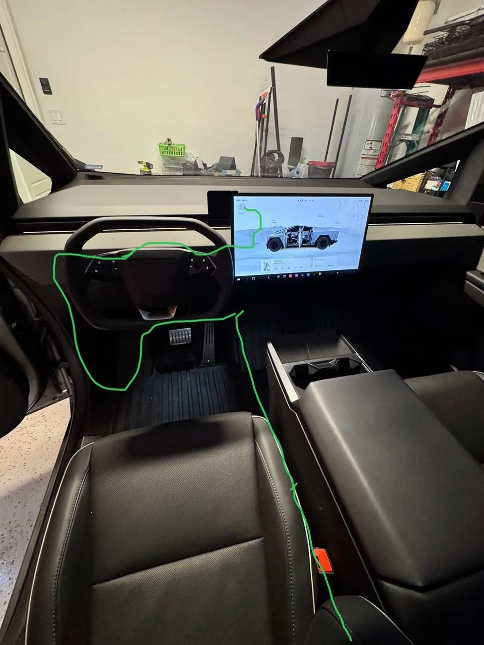 Tesla Cybertruck MagBak Wireless Charger Install IMG_4261