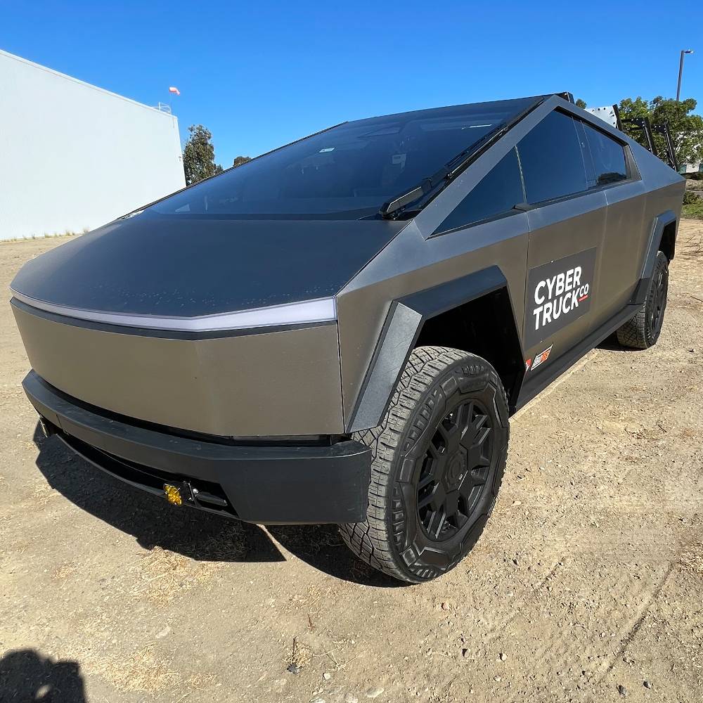 Tesla Cybertruck CYBERTRUCKco Heavy-duty Rock Sliders Launched today on the site! tesla cybertruck rock sliders with replacable wear pads by cybertruckco-4