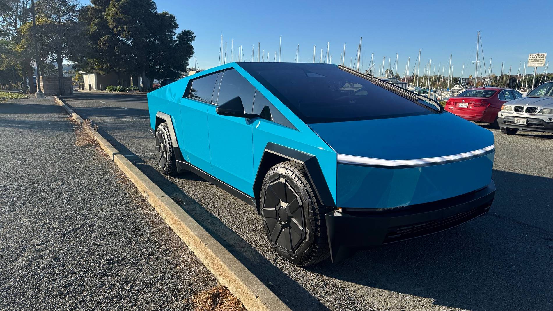 Tesla Cybertruck 2024 Cybertruck wrapped! Inozetek Coastal Blue Dynamic PPF IMG_5008