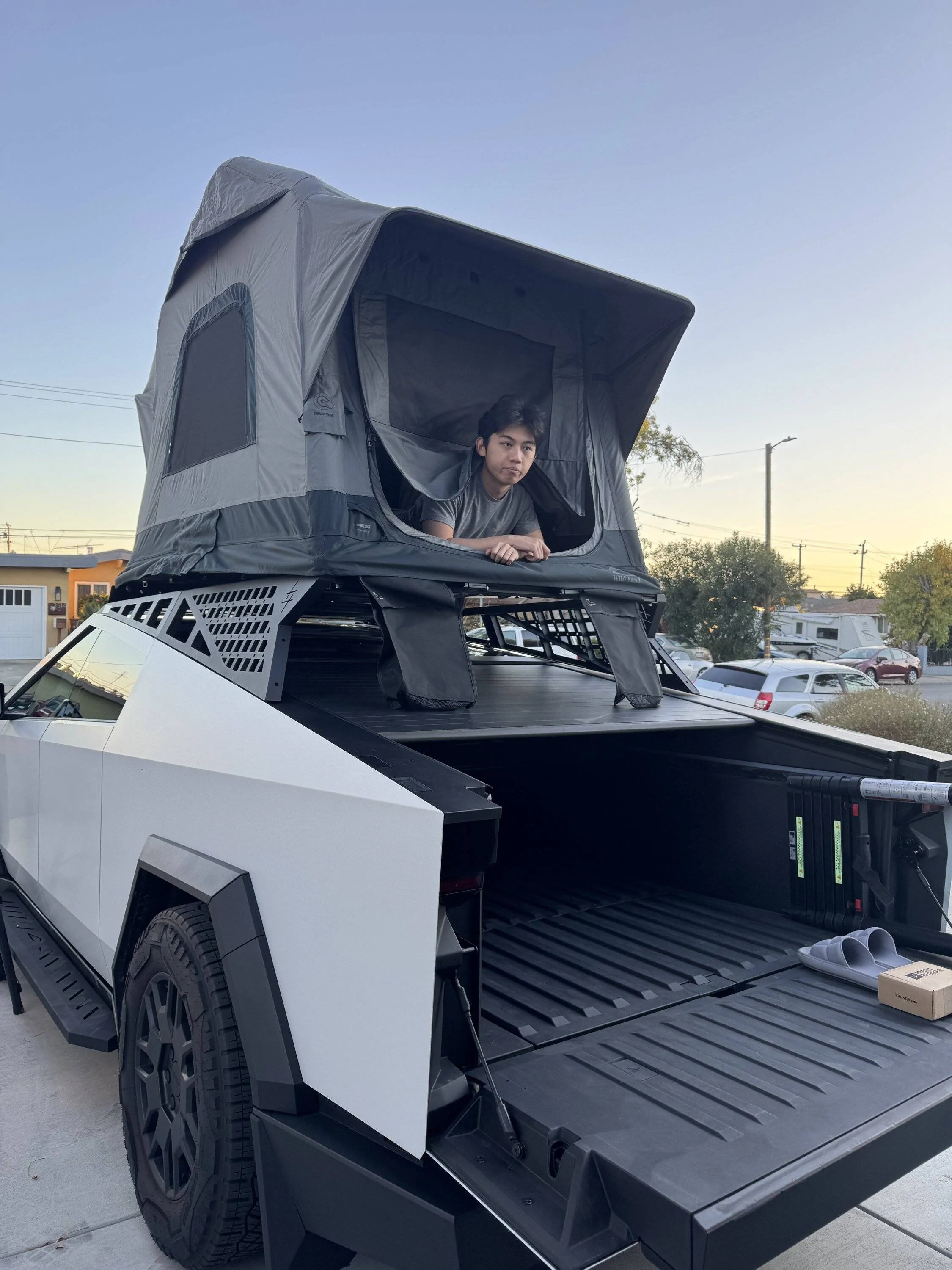 Tesla Cybertruck Rooftop Tent Setup: Easily Access Your RTT While Maintaining Cybertruck's Good Looks IMG_2992
