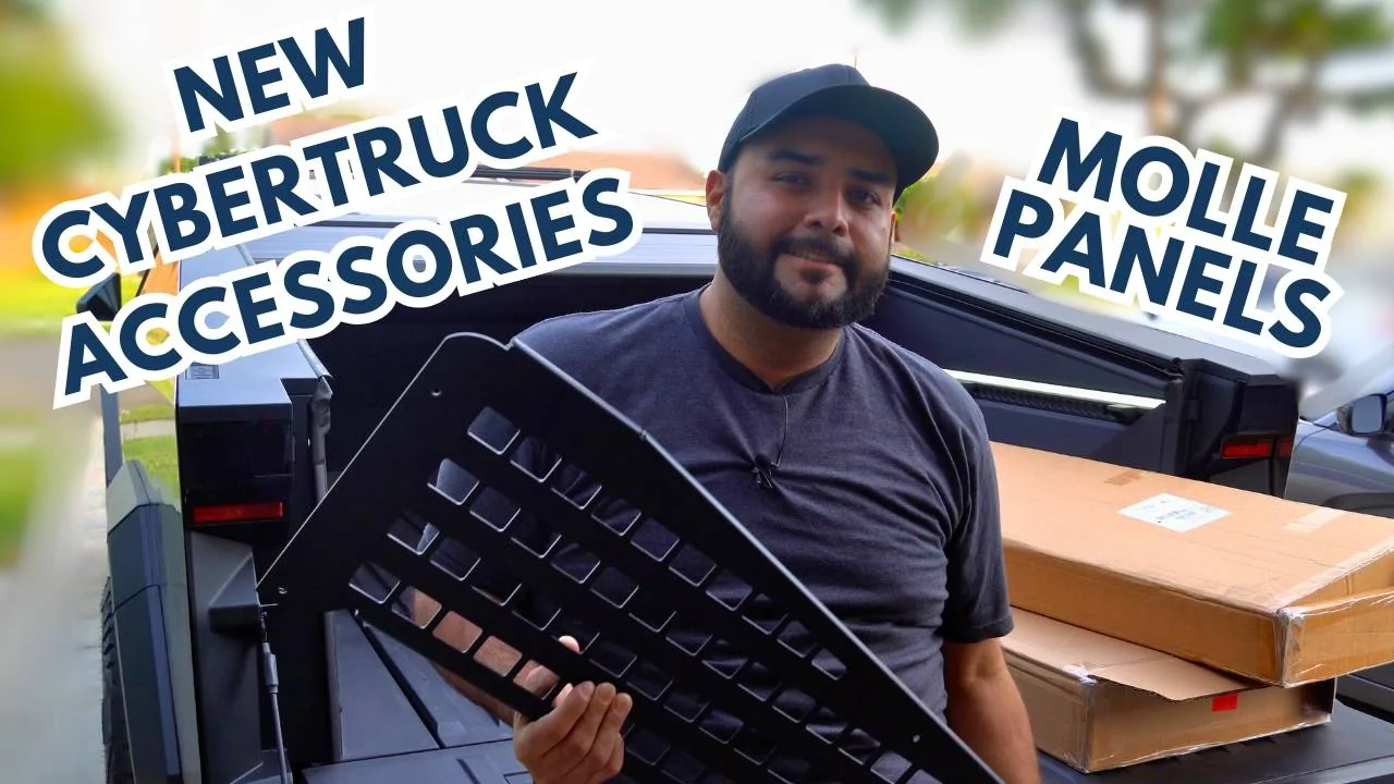 Tesla Cybertruck Molle Panels for the cybertruck! Review and install. New Accessories! 2024