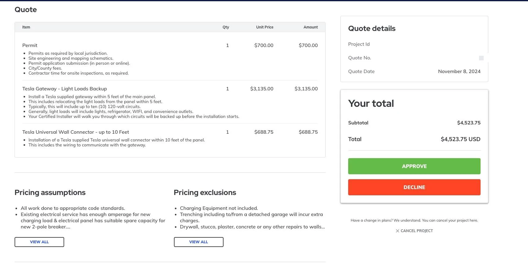 Tesla Cybertruck Received Qmerit Quote after 6 weeks - not as bad as I expected... WechatIMG49
