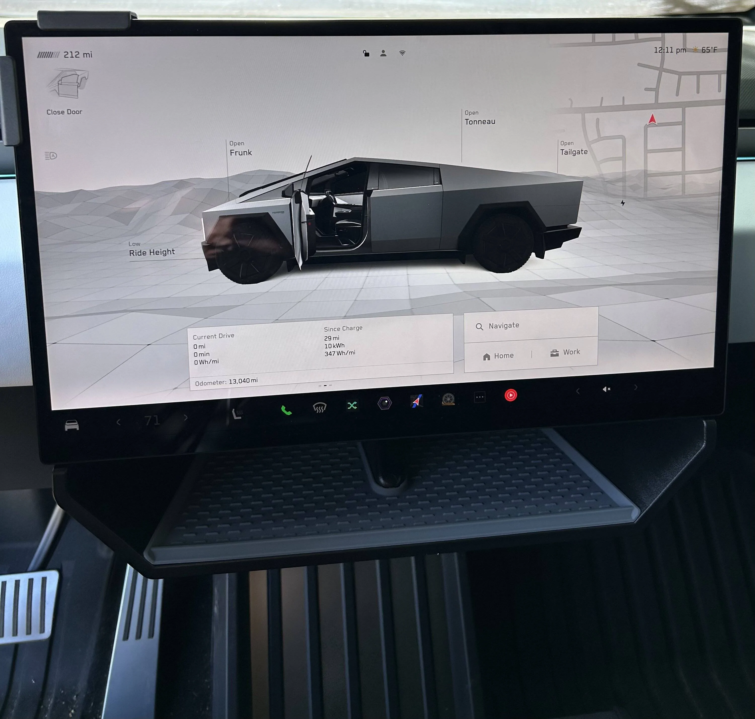 Tesla Cybertruck ELECFRESH Center Console Organizer Under Screen IMG_3520