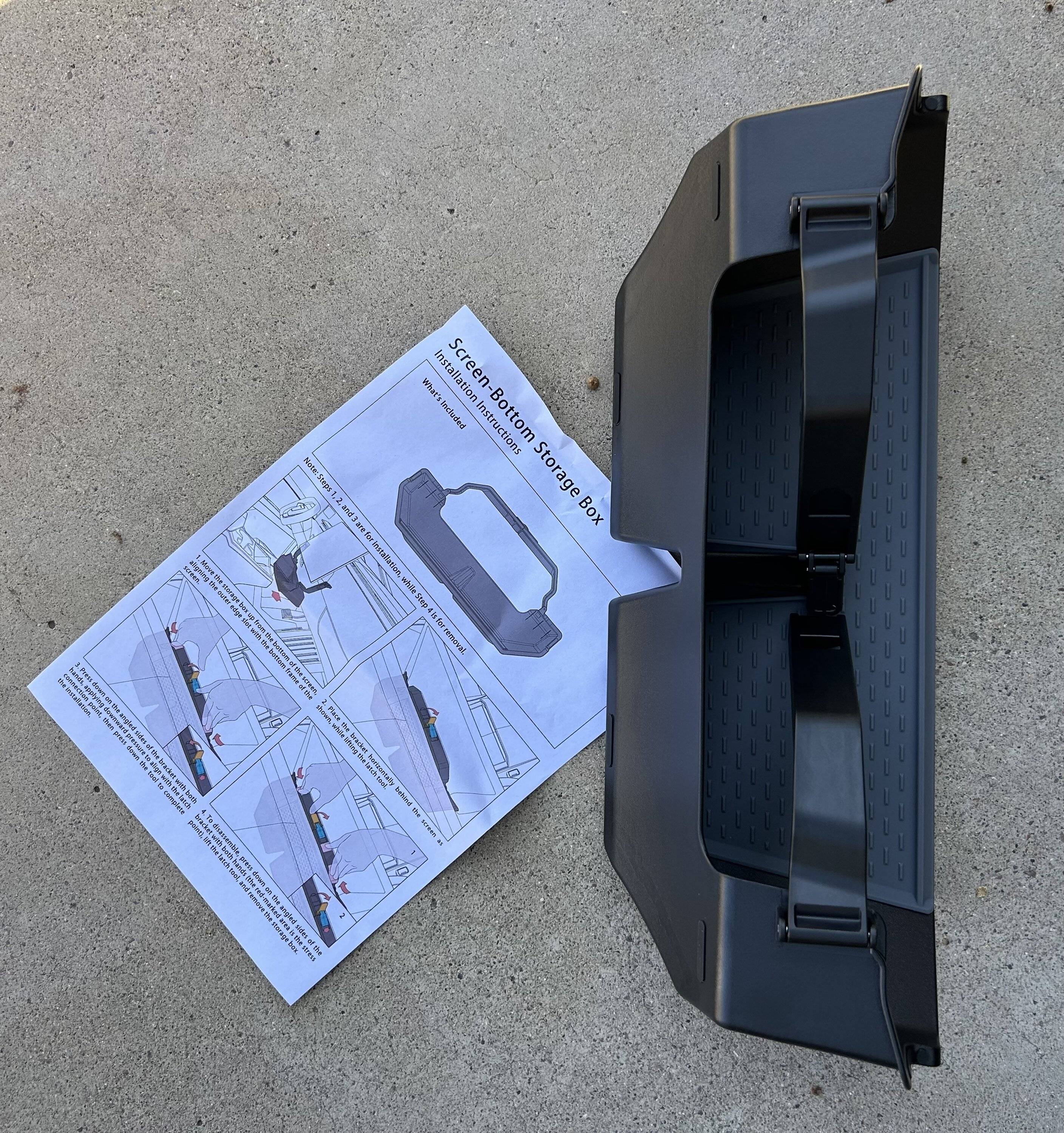 Tesla Cybertruck ELECFRESH Center Console Organizer Under Screen IMG_3519.JPG