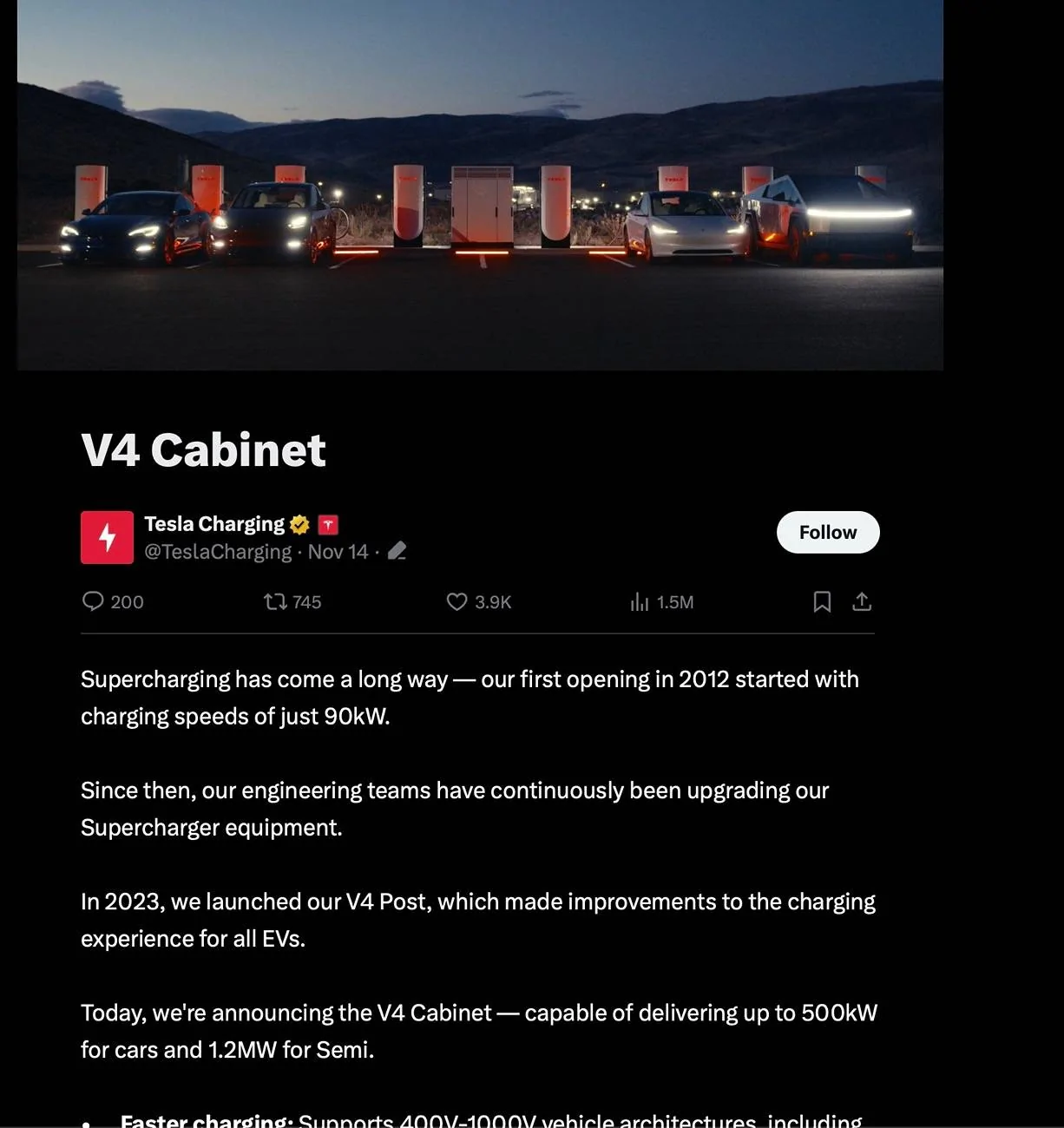 Tesla Cybertruck Report: Tesla lays off entire Supercharger team! [Update: Elon Musk says supercharger growth will continue] V4 Tesla X