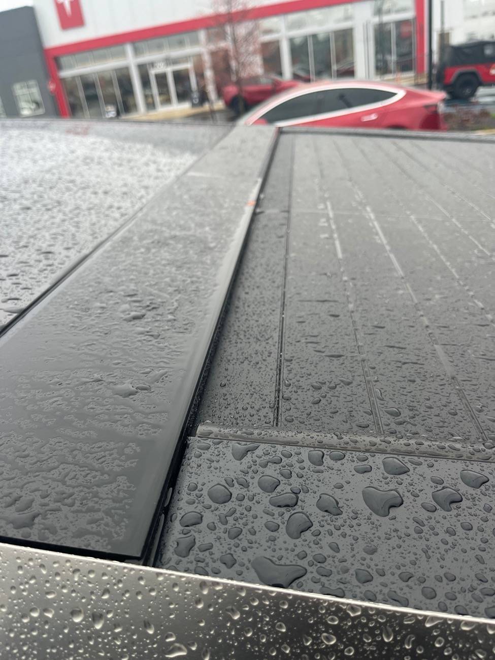 Tesla Cybertruck Tonneau cover gap issue fixed by Service Center under warranty IMG_3664
