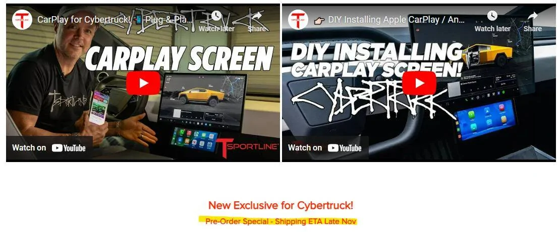 Tesla Cybertruck Use Caution If Purchasing From T Sportline TSCP Sni