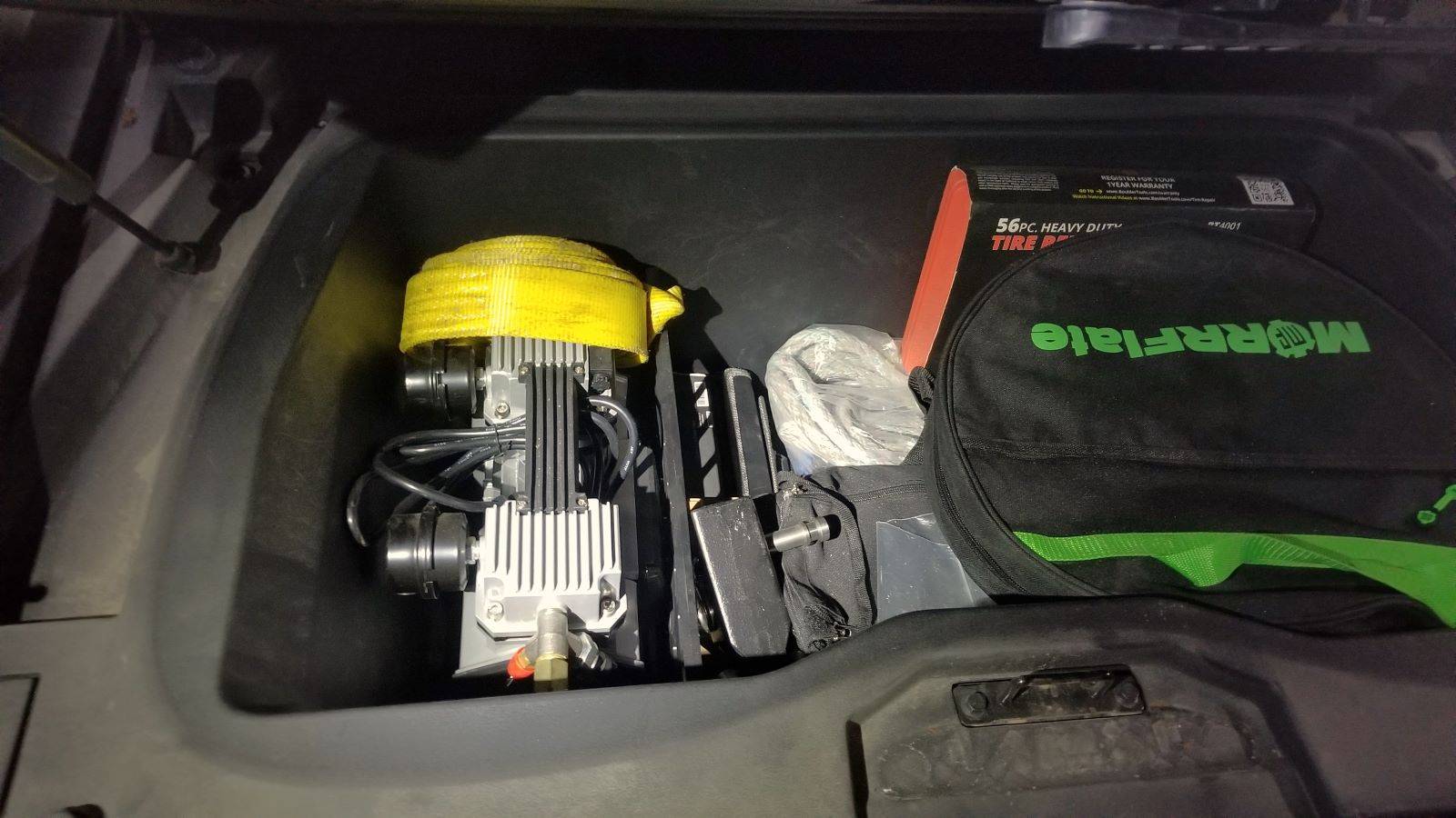 Tesla Cybertruck Looking for air compressor ideas 20240721_221324adsm