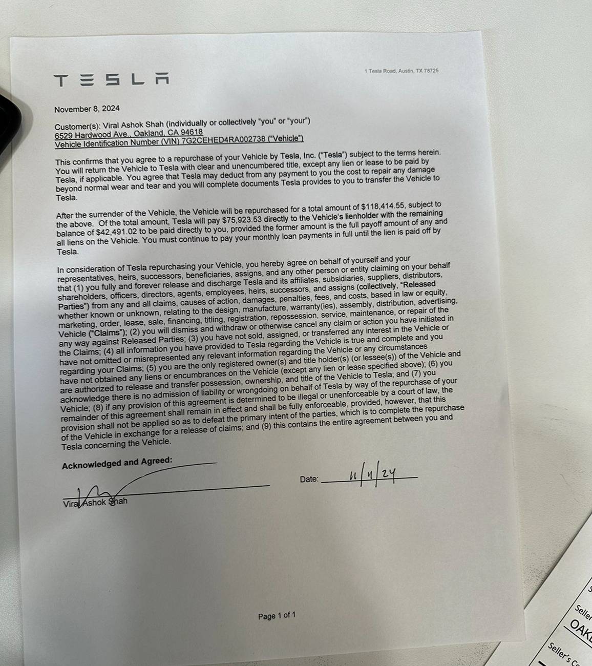 Tesla Cybertruck Cybertruck Door Failure IMG_0239