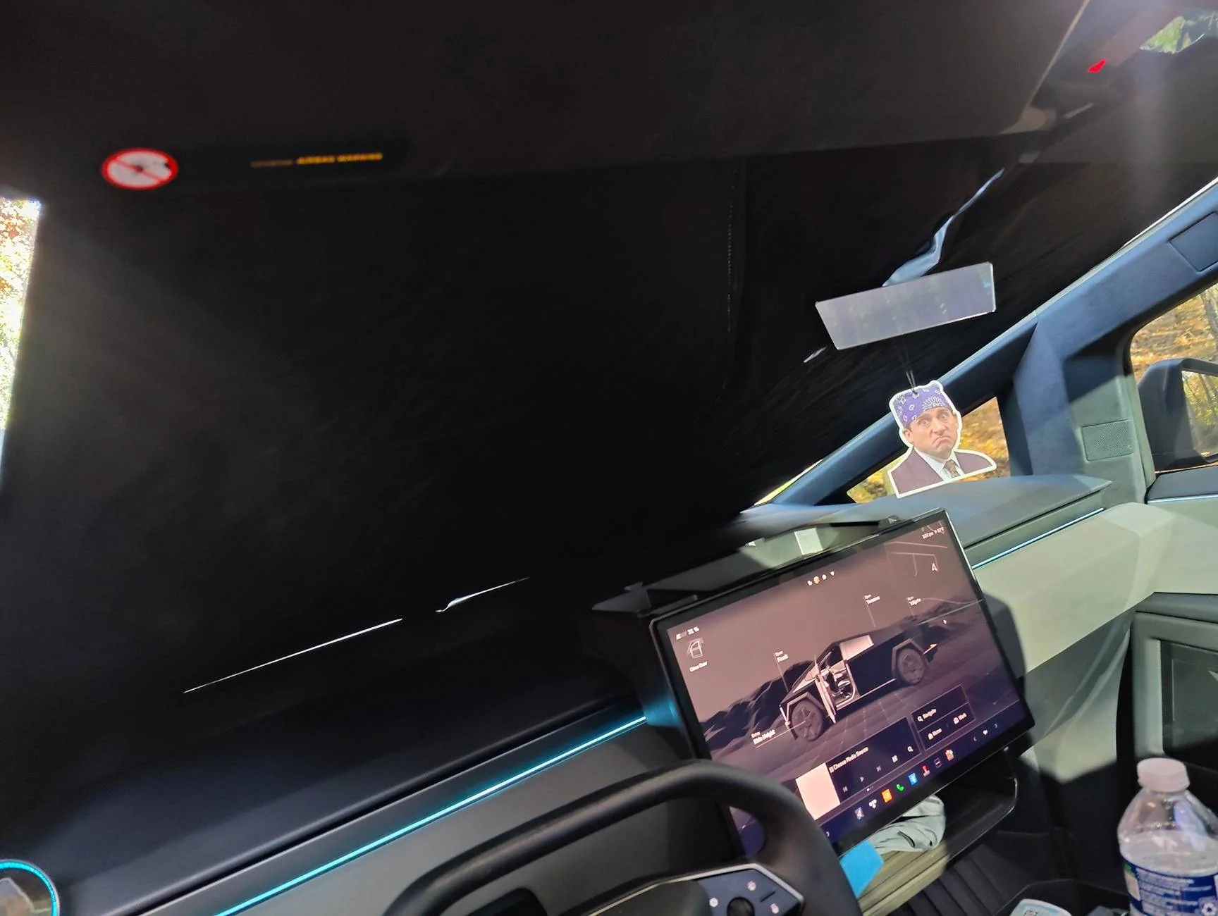 Tesla Cybertruck ElecFresh Cybertruck Windshield Sunshade Customer Review IMG20241122152218