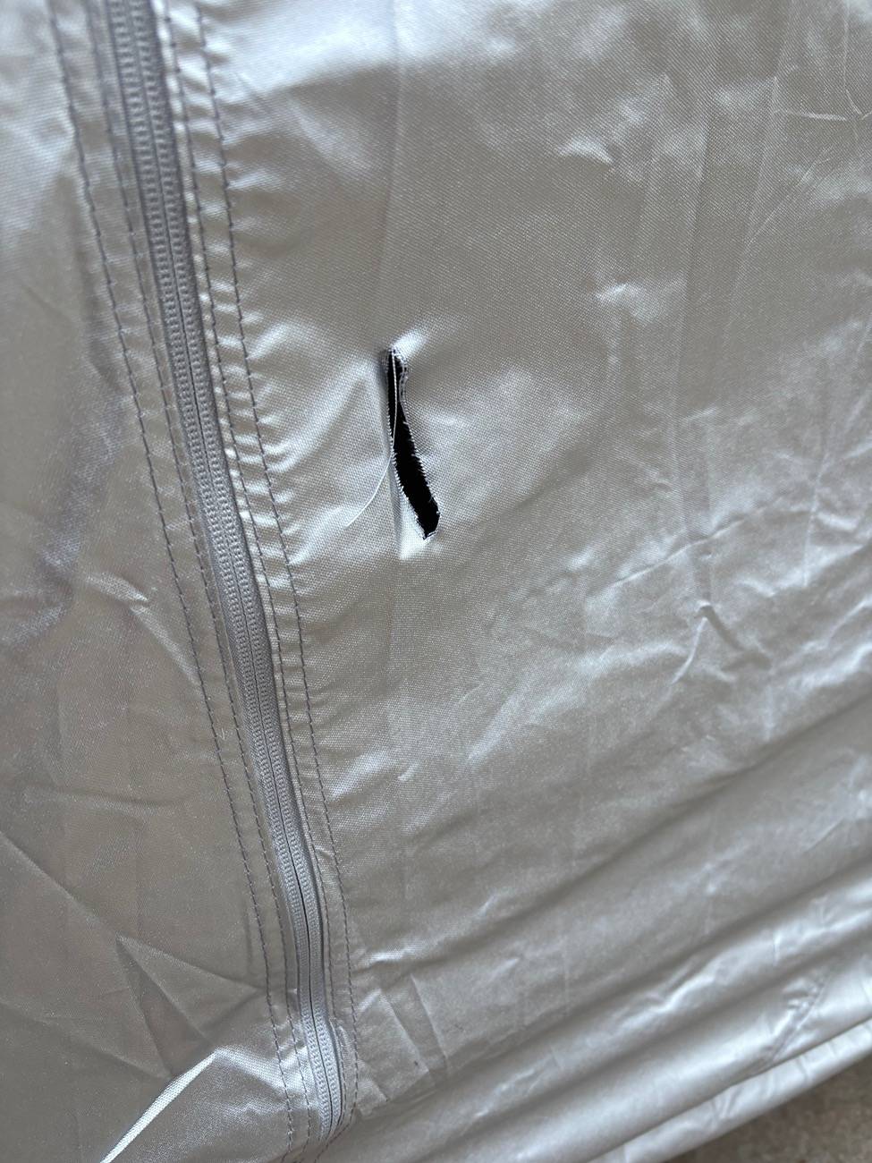 Tesla Cybertruck Cybertruck OEM Car Cover Installed - Review & Photos IMG_1346