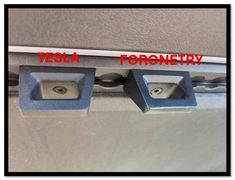 Tesla Cybertruck Comparison between Tesla's L-Track Hooks and Foronetry's L-Track Hooks 1732319138745-ad