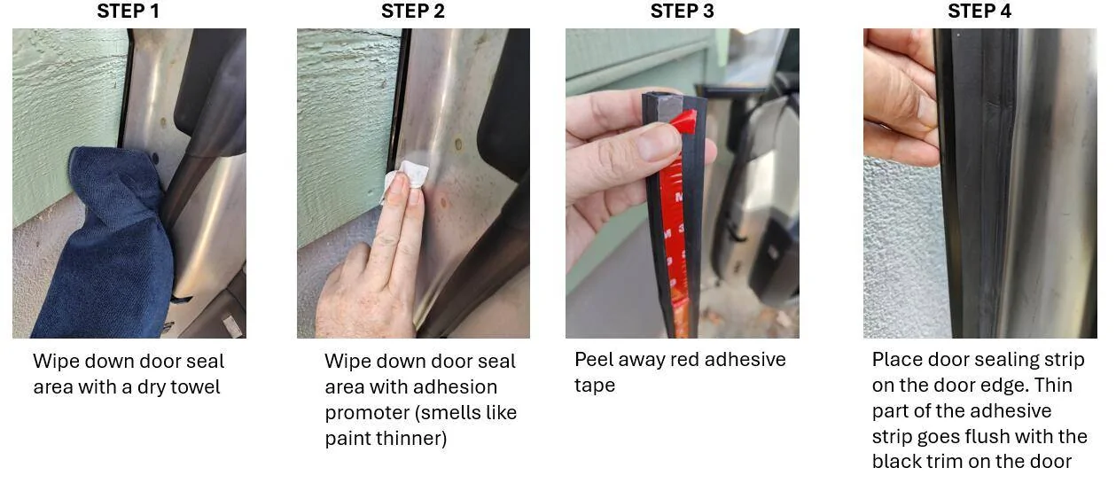Tesla Cybertruck Teslaunch Door Sealing Kit Install Instructions, plus before and after decibel readings (you might be surprised...) 1732485682805-z3