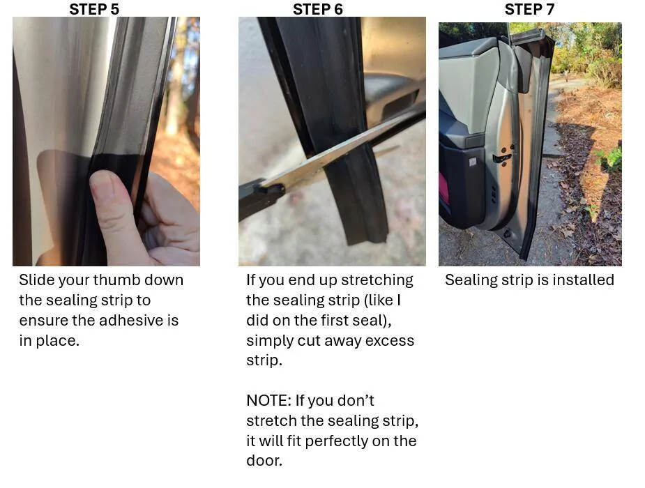 Tesla Cybertruck Teslaunch Door Sealing Kit Install Instructions, plus before and after decibel readings (you might be surprised...) 1732485719327-rv