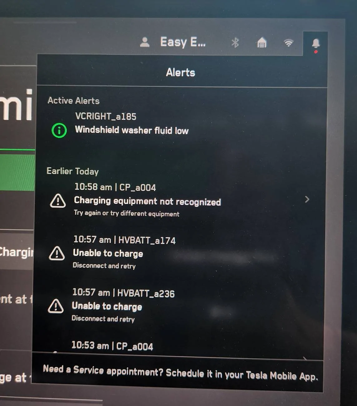 Tesla Cybertruck Charging fails when using a Lectron EVCharge14-50-40A and adaptor 20241125_105905