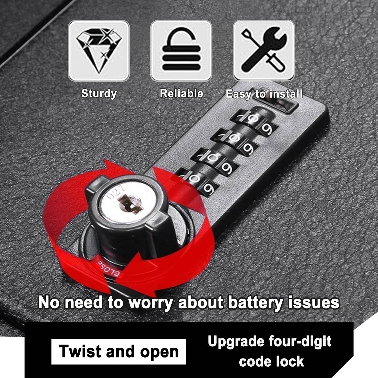 Tesla Cybertruck What you need is-Center Console Safe LockBox for Cybertruck 05 拷贝