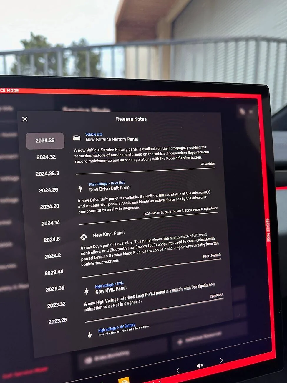 Tesla Cybertruck New Service Updates - Service History, Diagnostic Panels and more! IMG_6441