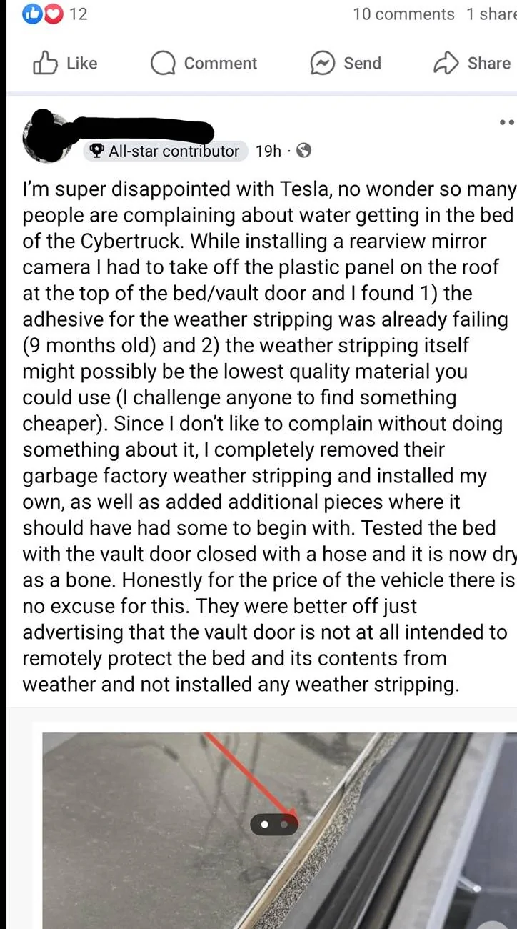Tesla Cybertruck Cybertruck- Horrible Weathering IMG_9706