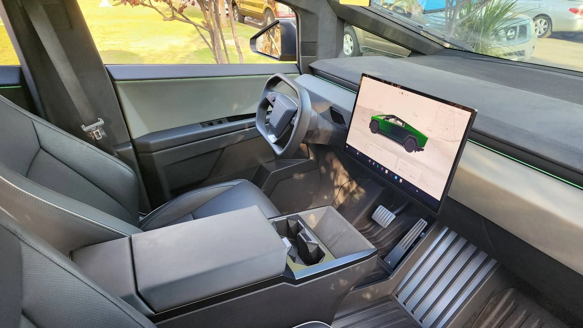 Tesla Cybertruck Tactical Gray Interior VIN 20241118_150059