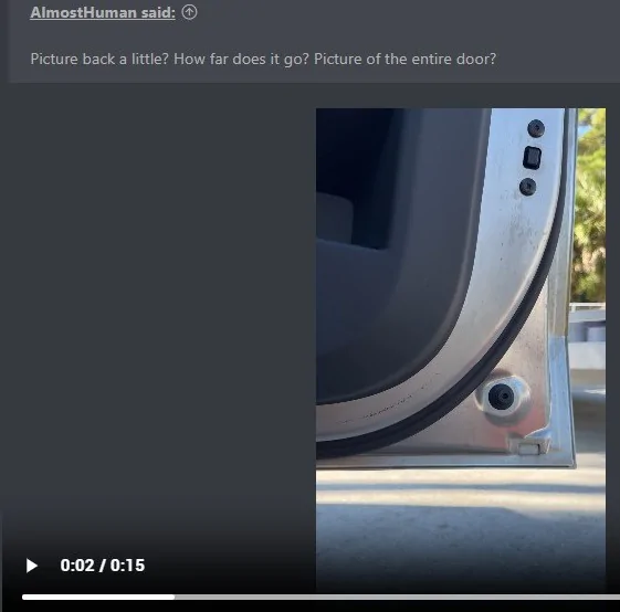Tesla Cybertruck Rust on both inside front doors after 5 months. O1VjjB2