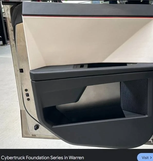 Tesla Cybertruck Rust on both inside front doors after 5 months. VwhVs9