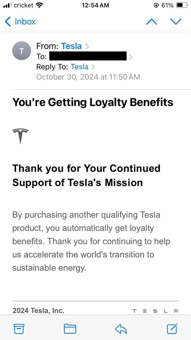 Tesla Cybertruck Referral Credit Question - Merging Accounts IMG_7217