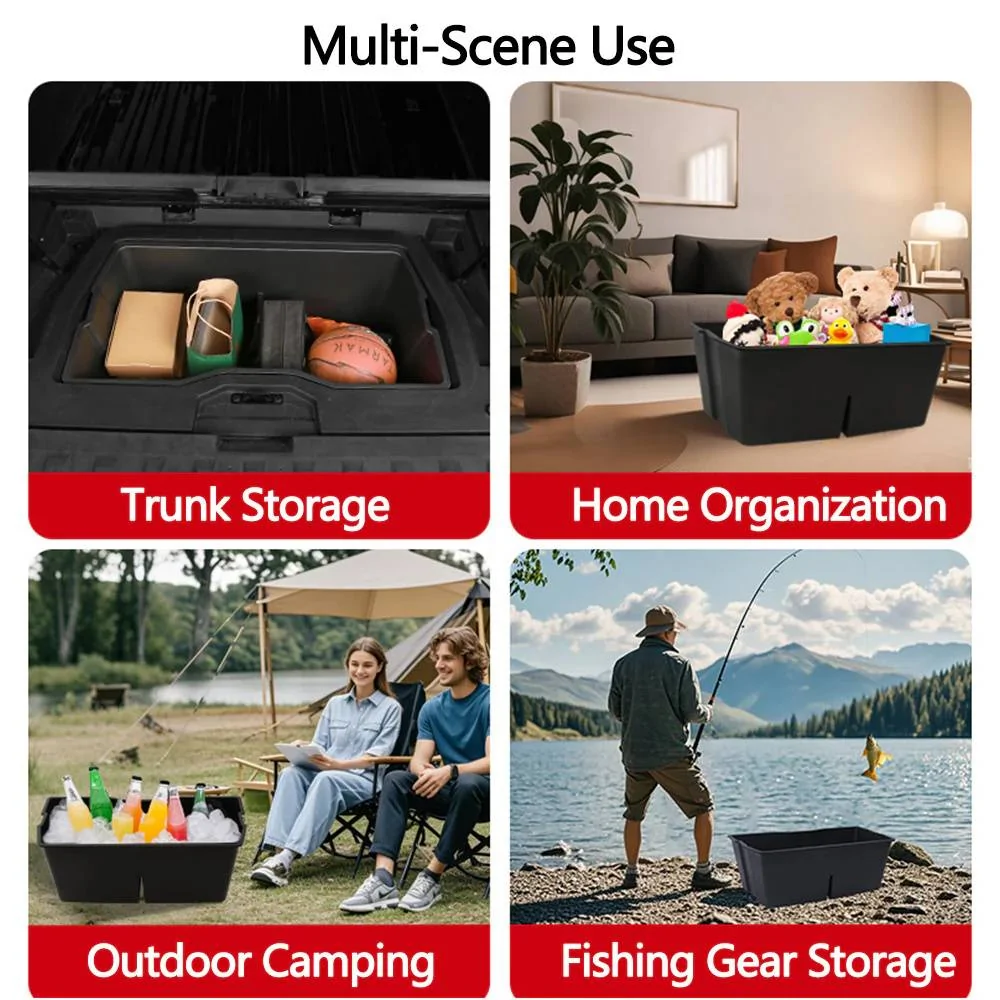 Tesla Cybertruck Maximize Your Cybertruck’s Utility: Storage Box + Camping Table Combo by Teslaunch! 🚚🏕️ 04