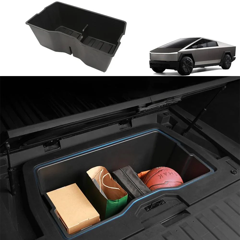 Tesla Cybertruck Maximize Your Cybertruck’s Utility: Storage Box + Camping Table Combo by Teslaunch! 🚚🏕️ 02