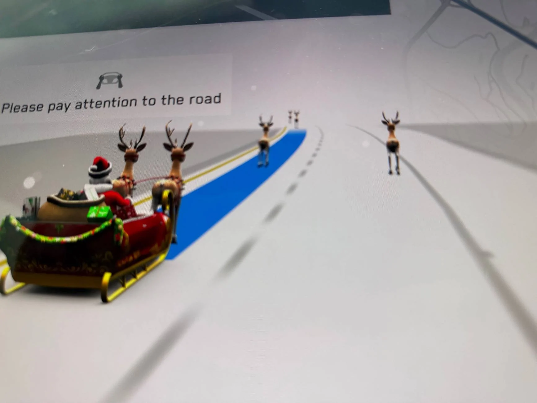 Tesla Cybertruck Santa’s Sleigh Appeared on Screen IMG_0475