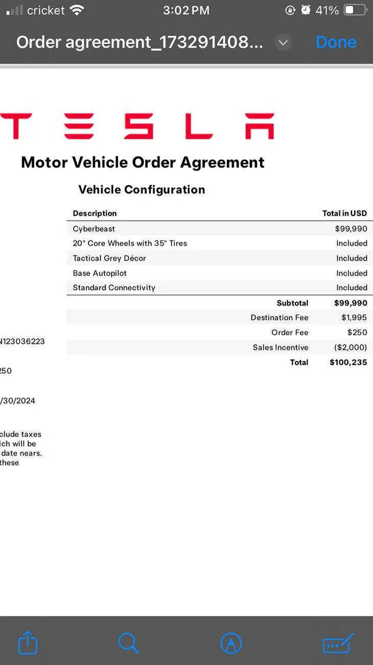 Tesla Cybertruck Referral Credit Question - Merging Accounts IMG_7218