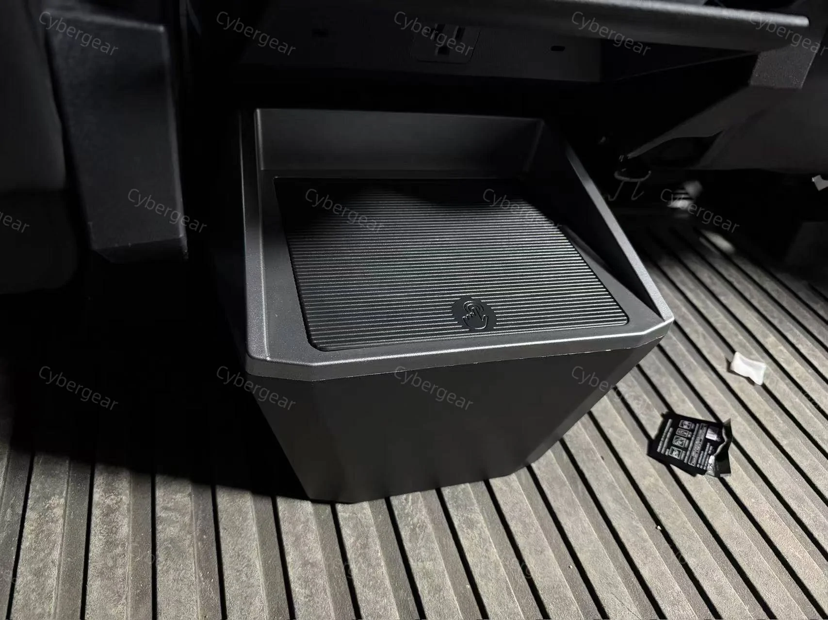 Tesla Cybertruck Front&Rear Storage Box with Build-in Trash Can and Cup Holders 1a2c40330614685b985b9e23f029d5ec